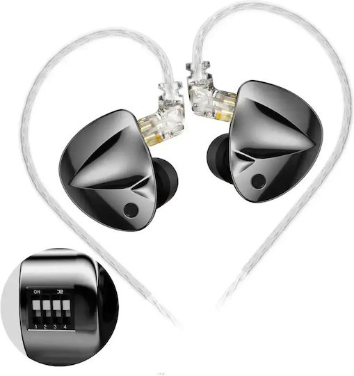 KZ Ακουστικά Ψείρες In Ear D-fi Μαύρα