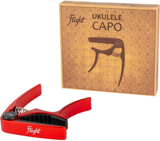 Flight Metallisch Kapodaster Typ Auslöser für Ukulele FC-RD in Rot Farbe