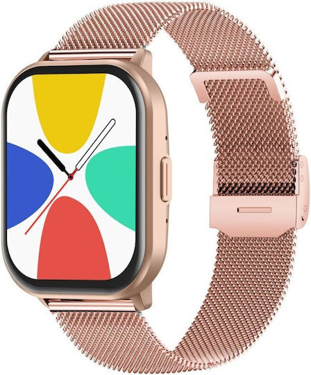 Gravity GT43-1 47mm Smartwatch cu Pulsometru (Roz)