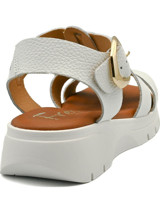 Leather Women's Anatomic White Sandals
