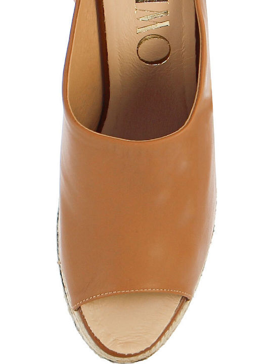 Platforme Dama Tip Espadrile Tabac Maro
