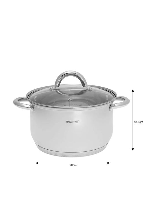 KING Hoff Stainless Steel Cookware Set 4pcs