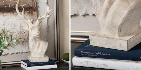 Decorative Sculpture Hart Deer P063 42x16.5x63.5cm