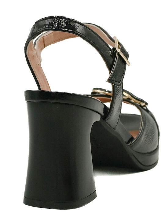 Leather Anatomic Black Sandals