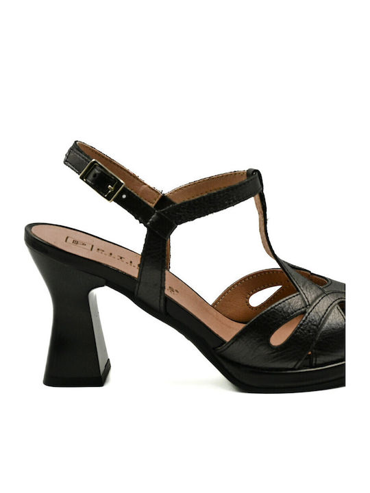 Damen Sandalen Aus Leder Anatomisch Schwarz