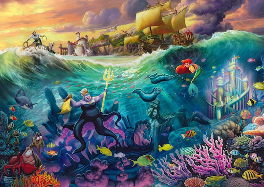 Kinkade Disney, The Little Mermaid Puzzle 2D 1000pcs