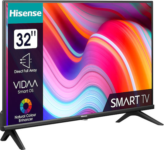 Hisense Smart Τηλεόραση 32" HD Ready LED A4K HDR (2023) 32A4K