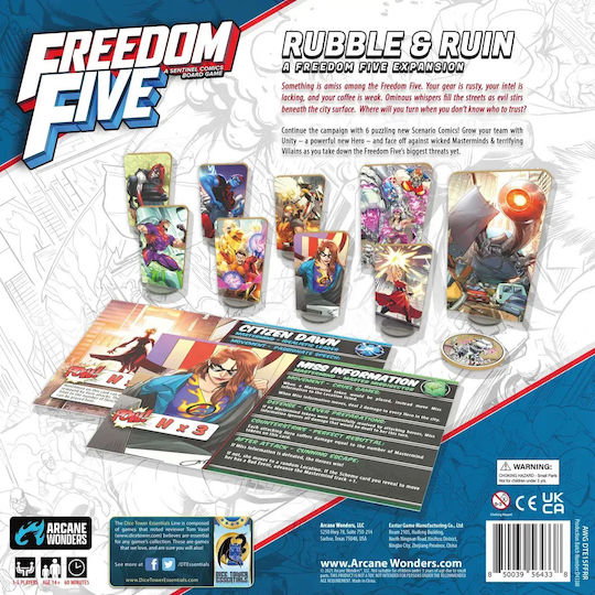 Επέκταση Παιχνιδιού Freedom Five: Rubble Ruin για 1-5 Παίκτες 14+ Ετών AWGDTE15FFRR (EN) Arcane Wonders