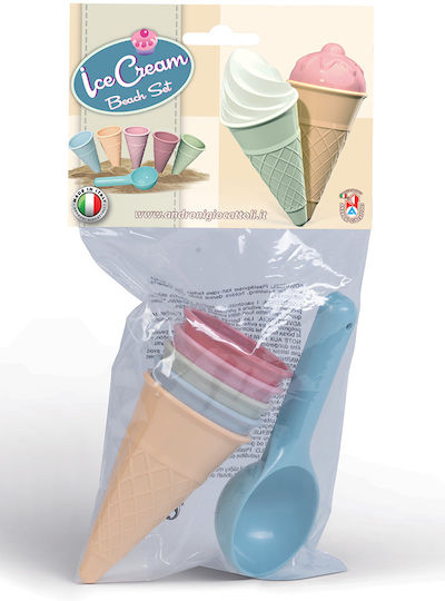 Plastic Sand Set Ice Cream Cones & Blue Scoop #3405-00bk