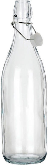 Orion Glasflasche Likör Wein Pflaumenbrand 1 L Clip Universell
