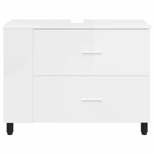 vidaXL Πάγκος χωρίς Νιπτήρα Μ80xΒ35xΥ60cm Λευκό