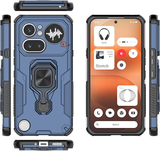 Magnetische Rückseite Kunststoff Marineblau (Nichts Phone (4a) Pro)