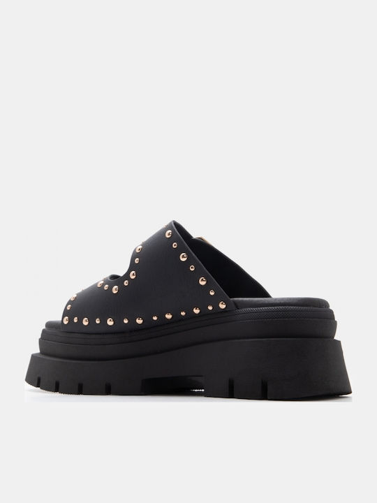 Women's Flat Sandals Flatforms Black