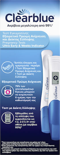 Clearblue Double Check & Date 2бр Дигитален Тест за бременност Ранно тестване и дата