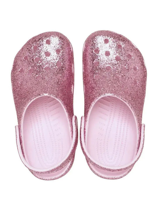 Glitter Kids Anatomic Beach Clogs Pink