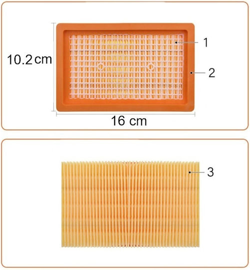 Saci Pentru Aspirator 10 Bucăți Compatibili cu Aspirator Karcher