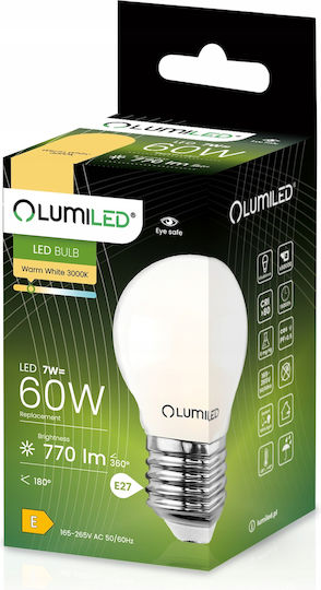 Lumiled LED Glühbirnen 7W für E27 Fassung und P45 Form Warmes Weiß 806lm 6 Stück