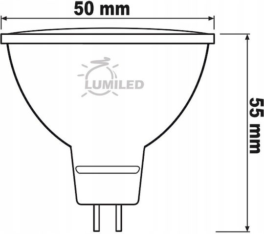 Lumiled Λάμπες LED 6W για Ντουί GU5.3 και Σχήμα MR16 Ψυχρό Λευκό 580lm 10τμχ