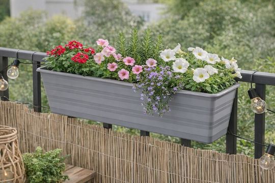 Galicja Kunststoff Blumentopf Grau Galicja Kunststoff Blumentopf Grau
