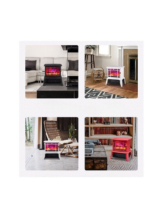 Alista Home Șemineu Electric De Podea 1500W 25x16cm Roșu