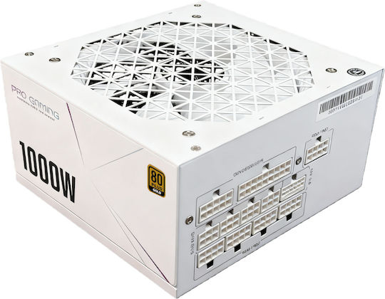 ProGaming 1000W Бял Компютърно захранване Пълен модул 80 Plus Gold (PGPSU1000W1)
