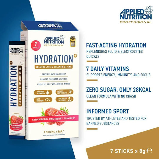 Applied Nutrition Hidratare + Zmeură Albastră 7 x 8g