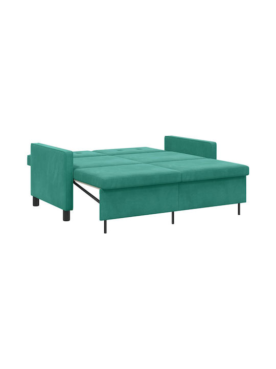 Διθέσιος Καναπές Κρεβάτι Τιρκουάζ 154x94.5x80.5εκ.