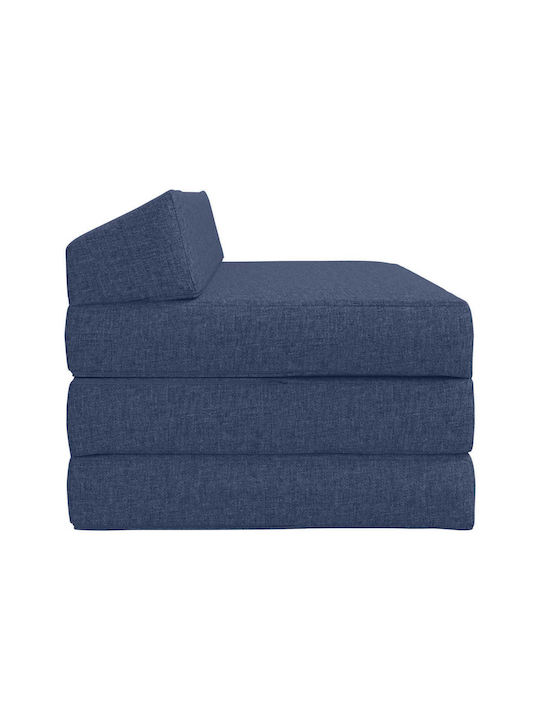 Two-Seater Couch Bed Blue 120x60x49cm