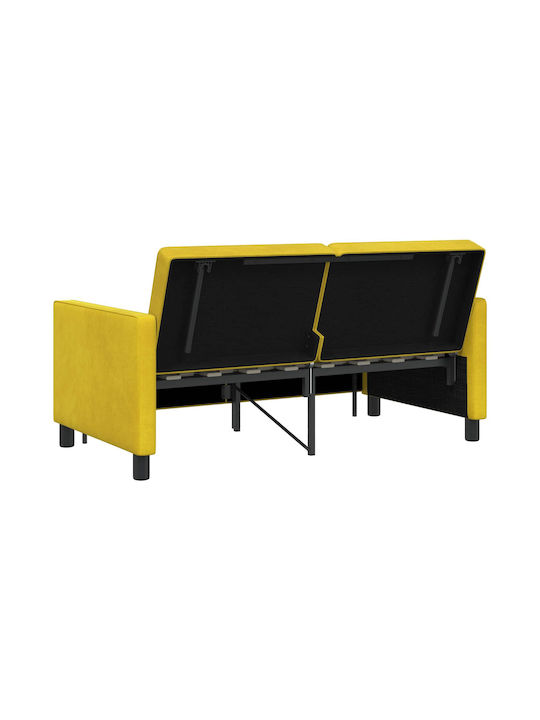 Doppelsitzer Sofa Bett Gelb 154x94.5x80.5cm