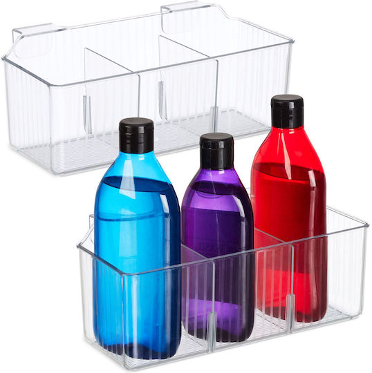 Relaxdays Kunststoff-Veranstalter Transparent Relaxdays Kunststoff-Veranstalter Transparent