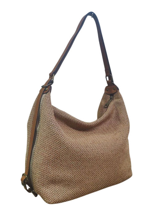 Lumberjack Straw Women's Shoulder Bag Tabac Brown