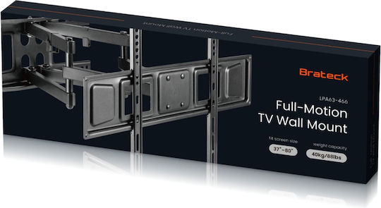 Brateck LPA63-466 Wall TV Mount with Arm up to 80" and 40kg