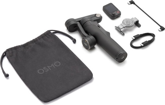 DJI Osmo Mobile 8P (Standard Combo) Mobile Gimbal with 3-Axis Stabilizer and 10 Hours Operation Black