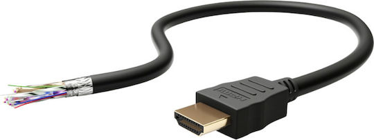 Goobay HDMI 2.0 Premium High Speed 4K 60Hz HDR Cable HDMI Male - HDMI Male 1m Black