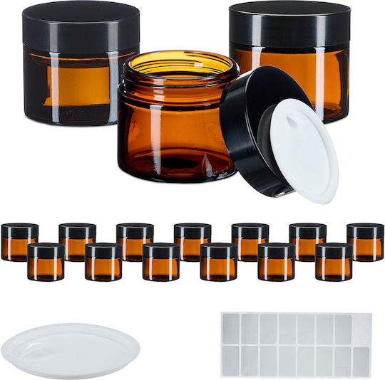 Relaxdays Glas Gefäß 60ml