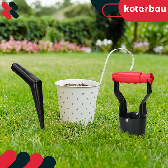 Garden Planter Planting Flower Bulbs Handheld 23 Cm + Handheld Dibber 27 Cm