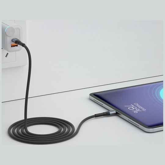 3MK USB 2.0 Cable USB-C male - USB-C 100W PD Μαύρο 3m