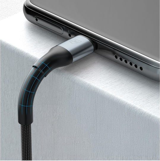 3MK USB 2.0 Cable USB-C male - USB-C 100W PD Μαύρο 3m