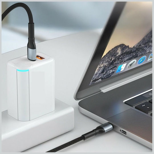 3MK USB 2.0 Cable USB-C male - USB-C 100W PD Μαύρο 3m