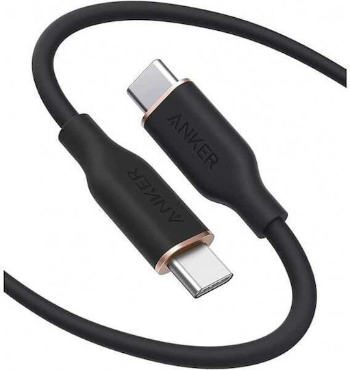 Cablu Date Încărcare USB-C USB-C Anker Powerline III 100W 0.9m Negru Recondiționat A8552H11
