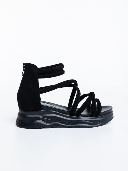 Sandale Casual Damă Negre
