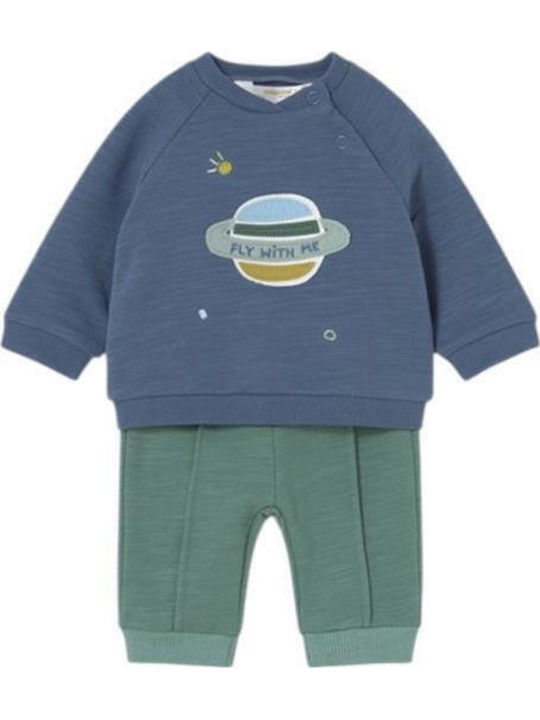 Kids Sweatpants Set Petrol Blue 4 Pieces