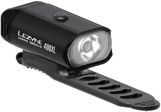 Lezyne Mini Drive 400XL Επαναφορτιζόμενο Εμπρόσθιο Φως Ποδηλάτου Μαύρο