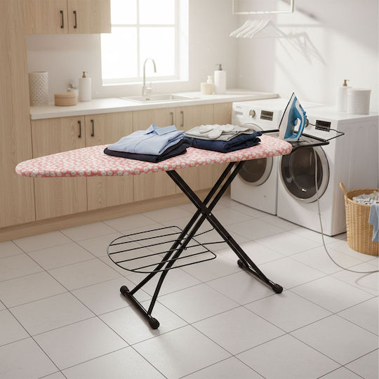 Relaxdays Masă De Călcat Pentru Fierul De Călcat Cu Aburi Compactă 110x33cm