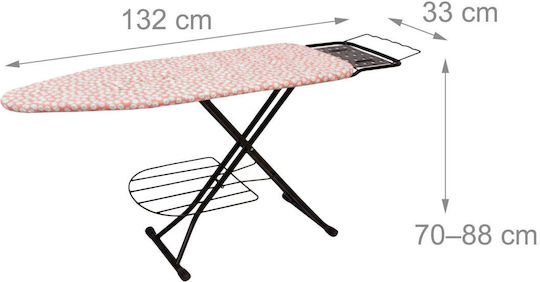 Relaxdays Masă De Călcat Pentru Fierul De Călcat Cu Aburi Compactă 110x33cm