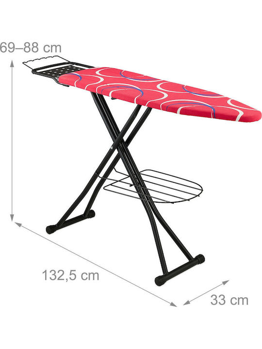 Relaxdays Relaxdays Bügelbrett Für Dampfbügeleisen Zusammenklappbar 110x33cm