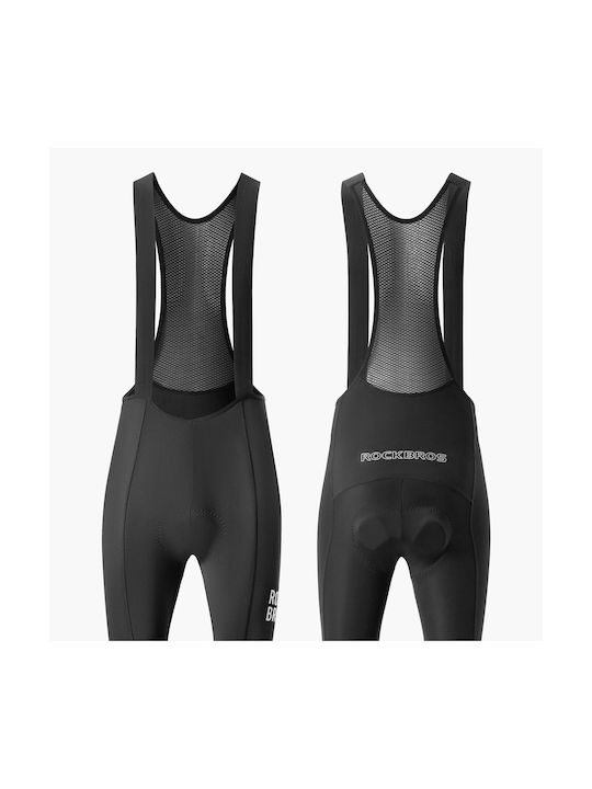 Rockbros Men's Cycling Pants with Braces Black