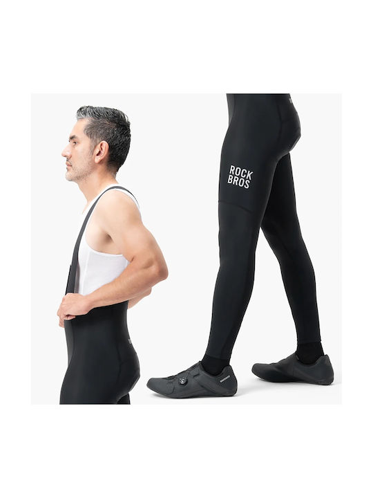 Rockbros Men's Cycling Pants with Braces Black