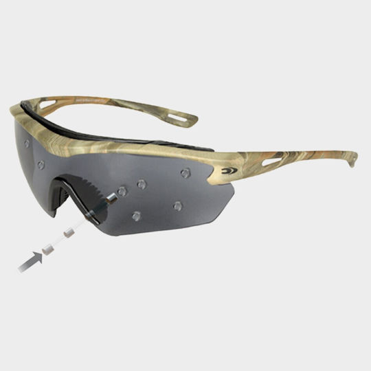 Cofra Shooting Glasses Gunner with Solar Protection Gray