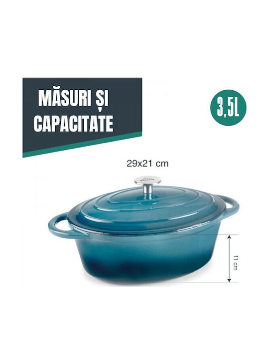 Lacor Γάστρα Οβάλ Μαντεμένια 3.5lt